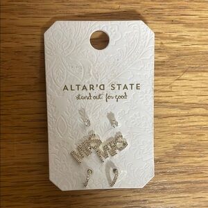 Altar'd State Mrs. Earrings Set